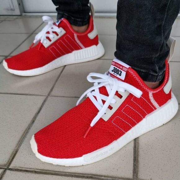 Adidas Originales NMD R1 3003 Active Red Men Shoes Size 8.5 - Picture 1 of 10
